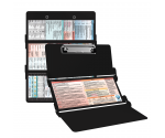 WhiteCoat Clipboard® Trifold - Black Physical Therapy Edition